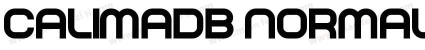 CalimaDB Normal字体转换